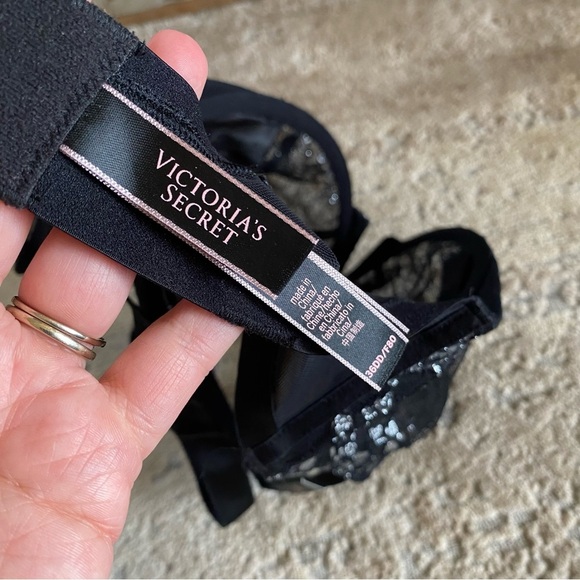 Victoria’s Secret Very Sexy Unlined Balconet Sheer Lace Glitter Sparkle Bra:36DD - Picture 7 of 8